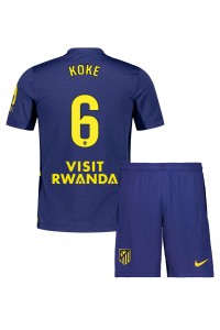 Fotbalové Dres Atletico Madrid Koke #6 Dětské Venkovní Oblečení 2025-26 Krátký Rukáv (+ trenýrky)